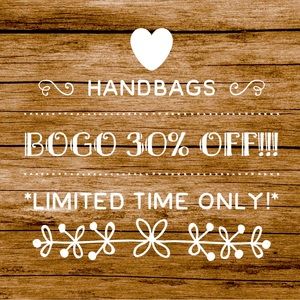 🌟 ALL HANDBAGS ARE BOGO 30% OFF! 🌟
